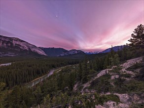 Sunset Banff, Canada, North America