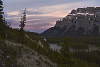 Sunset Banff Alberta, Canada, North America