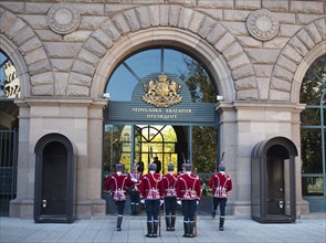 Changing of the guards in front of the Presidency building (Sofia, Bulgaria)