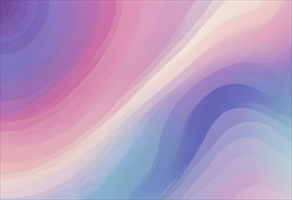 Abstract gradient artwork with pastel colors blending smoothly from pink to purple and blue, AI