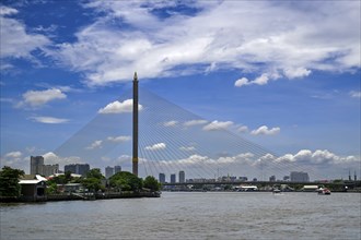 Rama VIII Bridge, Bangkok, Thailand, Asia