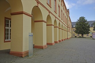 Arcade of the University, Lower Castle built 17th century, baroque, Siegen, Siegerland, North