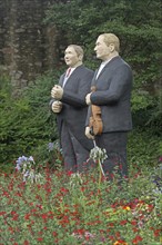 Sculptures and memorial to conductor Fritz bush and violinist Adolf bush by Christel Lechner 2017,