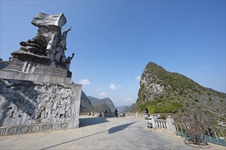 Viewing platform at the Youth Monument, Ha Giang Province, Vietnam, Asia