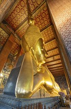 Reclining Buddha statue, Wat Pho complex, Bangkok, Thailand, Asia