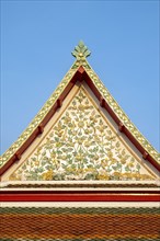 Architectural detail, roof, Wat Pho complex, Bangkok, Thailand, Asia