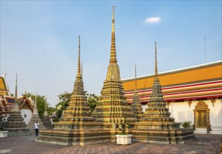 Stupas at Wat Pho complex, Bangkok, Thailand, Asia