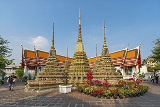 Stupas at Wat Pho complex, Bangkok, Thailand, Asia