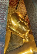 Reclining Buddha statue, Wat Pho complex, Bangkok, Thailand, Asia