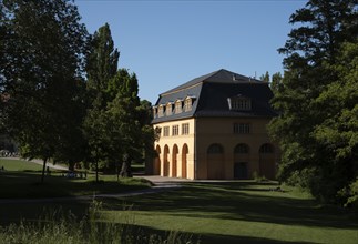 Riding school, Park an der Ilm, Weimar, Thuringia, Germany, Europe