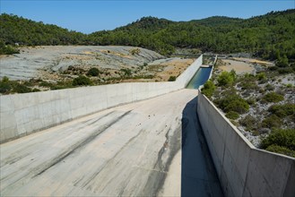 Gadoura Dam, Rhodes Reservoir, Dodecanese, Greece, Europe