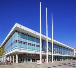 The Kulturpalast Dresden is a modernist GDR building by the architect Wolfgang HÃ¤nsch