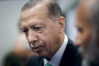 Recep Tayyip Erdogan, President of Turkey, pictured at the NATO summit in Vilnius, Lithuania.