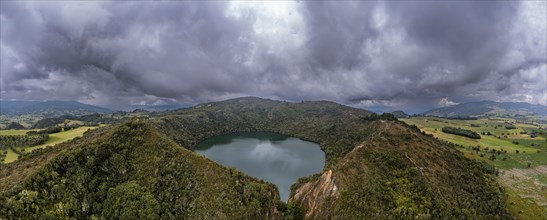 Lake Guatavita, Colombian Andes, Colombia, South America