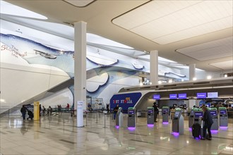 Terminal B of New York LaGuardia Airport (LGA) in New York, USA, North America