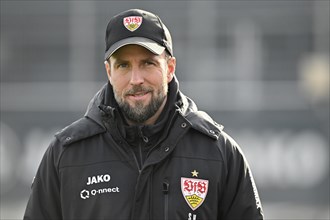 Coach Sebastian HoeneÃŸ VfB Stuttgart, portrait, smiles, Stuttgart, Baden-Württemberg, Germany,