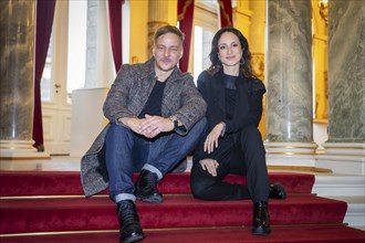 Stephanie Stumph and Tom Wlaschiha - Press event for the moderation of the SemperOperaball 2024,