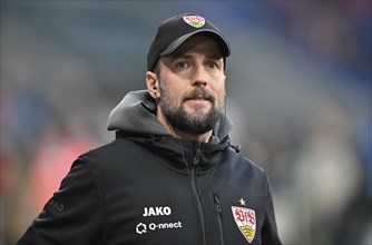 Coach Sebastian HoeneÃŸ VfB Stuttgart Portrait, PreZero Arena, Sinsheim, Baden-Württemberg,