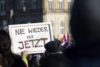 Pictures taken during the demonstration Haltung zeigen! against Nazi deportation plans of the AfD