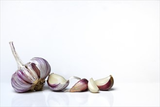 Garlic, garlic bulb and garlic cloves