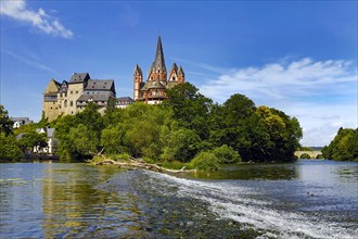 Limburg Cathedral St. George and Limburg Castle, also called Limburg Castle above the river Lahn,