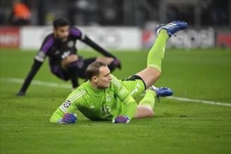 Goalkeeper Manuel Neuer FC Bayern Muenchen FCB (01) Action, Champions League, Allianz Arena,