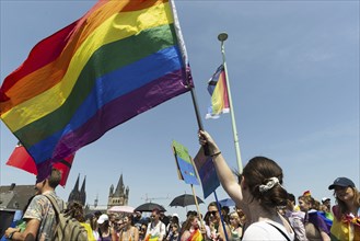 ColognePride, Christopher Street Day, Cologne, North Rhine-Westphalia, Germany, Europe