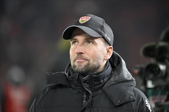 Coach Sebastian HoeneÃŸ VfB Stuttgart, Portrait, Looking up, MHPArena, MHP Arena Stuttgart,