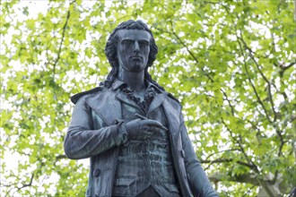 Friedrich Schiller Monument, Marbach am Neckar, Baden-Württemberg, Germany, Europe