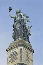 Sculpture Germania with sword and imperial crown, Niederwald monument, Niederwald monument,