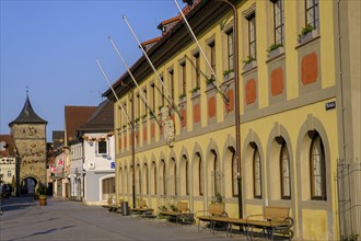 Town hall on the market square, Lichtenfels, Upper Franconia, Bavaria, Germany, Europe