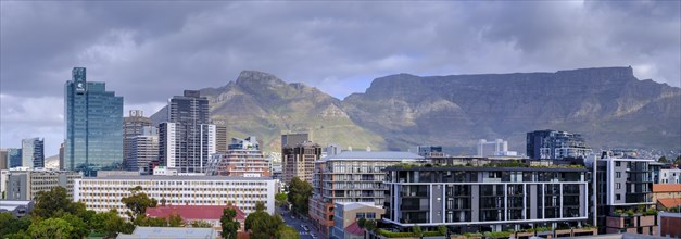 Downtown, Business District, Cape Town, Cape Town, in front of Table Mountain, Western Cape, South