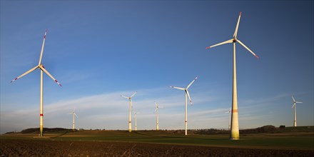 Wind turbines, wind farm, Bad Wünnenberg, Paderborn plateau, North Rhine-Westphalia, Germany,