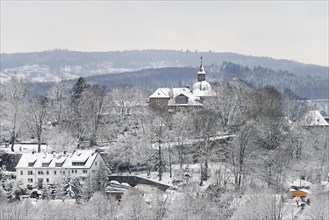 Höhenburg, Upper Castle also Upper Castle in Winter, Siegerland Museum, Krönchen, Landmark, Siegen,