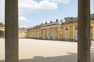 Back, Palace, Sanssouci, Potsdam, Brandenburg, Germany, Europe