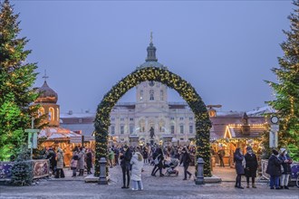 Christmas market in front of Charlottenburg Palace, Berlin, Germany, Europe