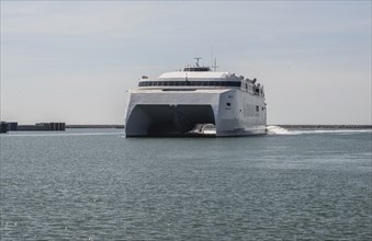 The Bornholm line's ferry Express 5 is the world's largest catamaran ferry and operates the line