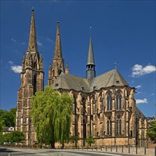 The Elisabethkirche is considered the oldest purely Gothic church in Germany, Marburg an der Lahn,