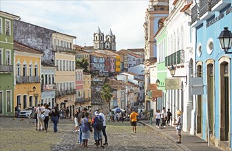 Largo de Pelourinho in the historic old town, Salvador, State of Bahia, Brazil, South America