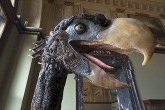 Life-size model of a terror bird Paraphysornis brasiliensis, Natural History Museum, Vienna,