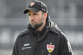 Coach Sebastian HoeneÃŸ VfB Stuttgart, portrait, thoughtful, Stuttgart, Baden-Württemberg, Germany,