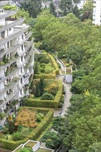 Roof gardens in Frankfurt/Main, Cambridge Botanical Garden, Germany, Europe