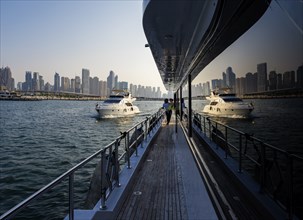 Dubai Marina and Harbour, Skyline Architecture and Marina, United Arab Emirates, Asia