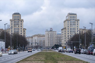 Karl-Marx-Allee with Stalin buildings in the Friedrichshain district, Berlin, Germany, Europe