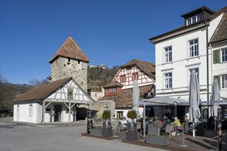 The Hexenturm, in the historic old town of Stein am Rhein, used as a prison until around 1800, in