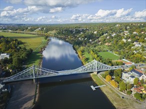 Elbbrücke Blaues Wunder, Dresden, Saxony, Germany, Europe