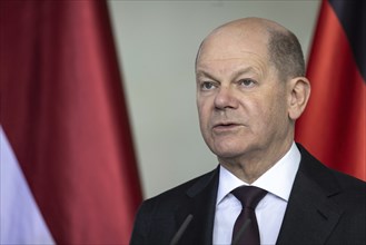 Olaf Scholz, Federal Chancellor, at a press conference in Berlin, 27 March 2024