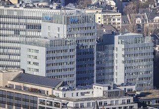 KFW Bank, exterior view with logo, Frankfurt am Main, Hesse, Germany, Europe