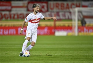 Atakan Karazor VfB Stuttgart (16) on the ball, Voith-Arena, Heidenheim, Baden-Württemberg, Germany,