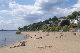 Elbstrand, Övelgönne, Hamburg, Germany, Europe